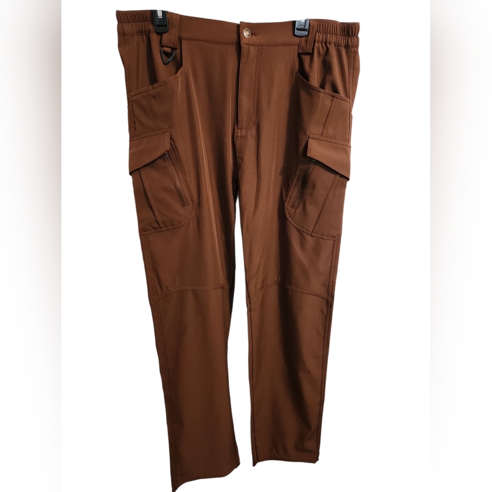 Flexcamo Tactical Men's Brown Multiple Pockets Pants 2X -32